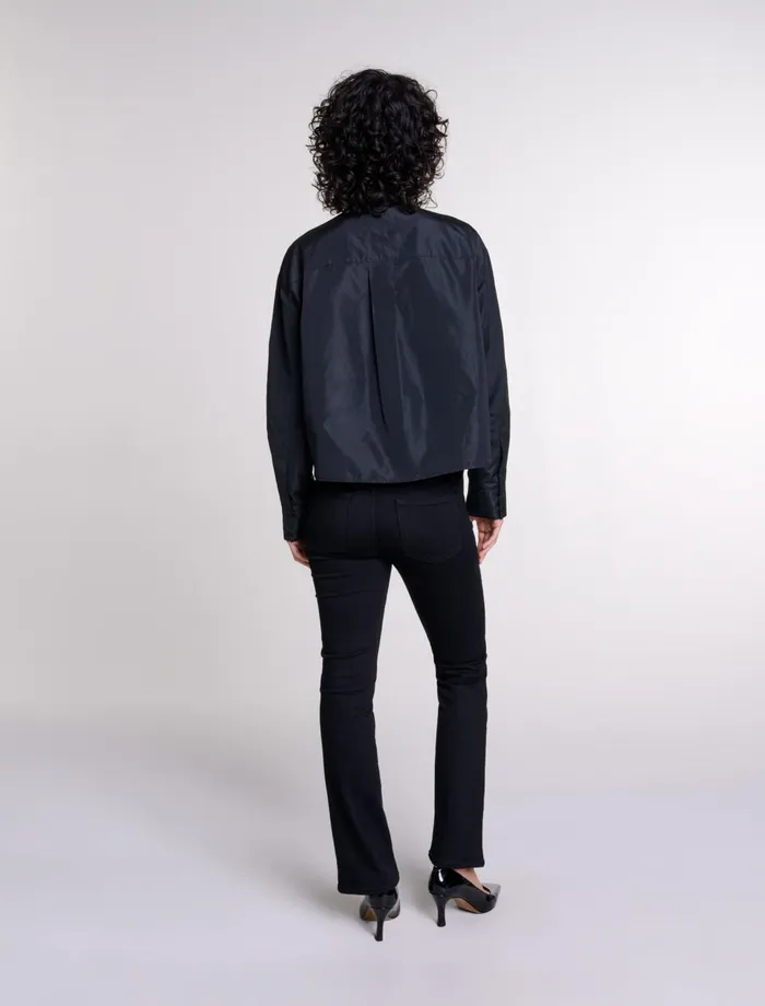 Tops and Shirts Women Maje Openwork Shirt Black