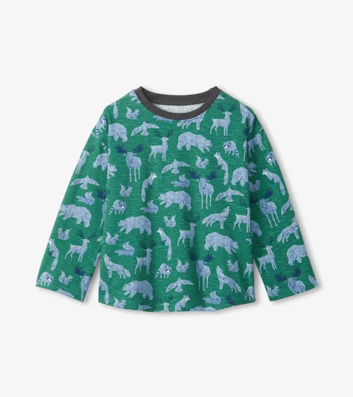 Tops Baby and Toddler Hatley Forest Animals Long Sleeve TShirt