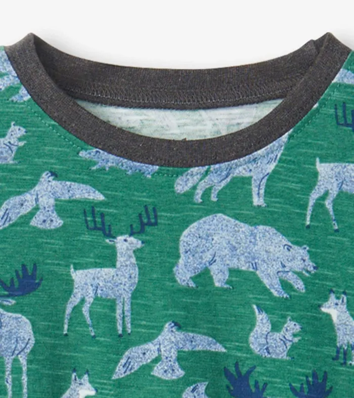 Tops Baby and Toddler Hatley Forest Animals Long Sleeve TShirt