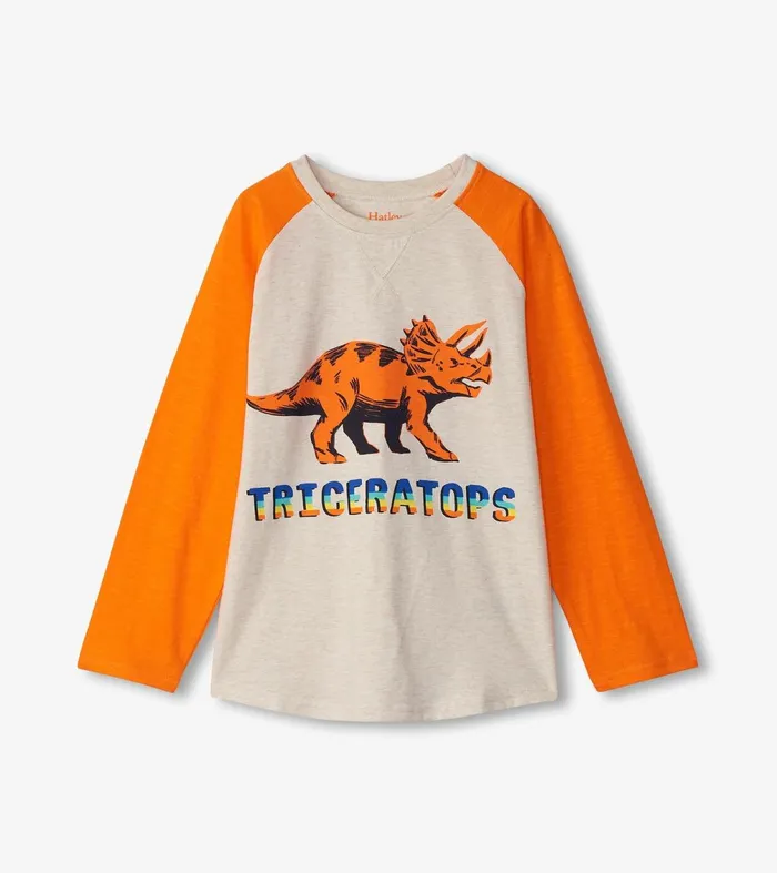 Tops Boys Hatley Boys Triceratops Long Sleeve TShirt