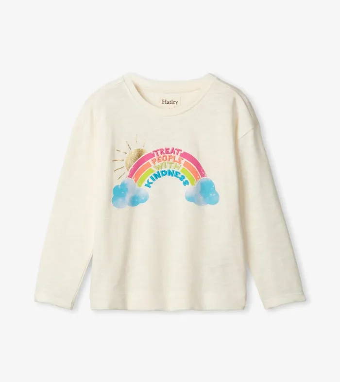 Tops Girls Hatley Girls Kindness Long Sleeve TShirt