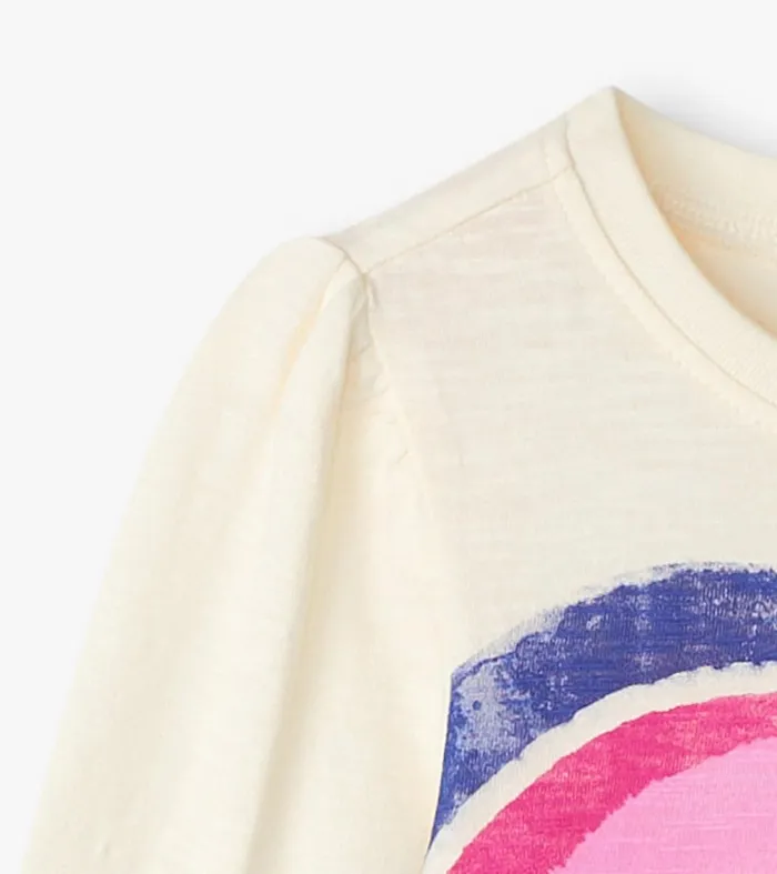 Tops Girls Hatley Girls Layered Hearts Long Sleeve Graphic Tee