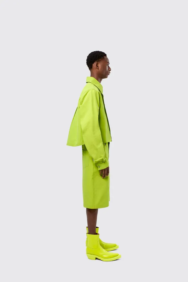 Tops Men Camper Tech Shirt Green CottonNylon Shirt Tops Men Camper Tech Shirt Green CottonNylon Shirt