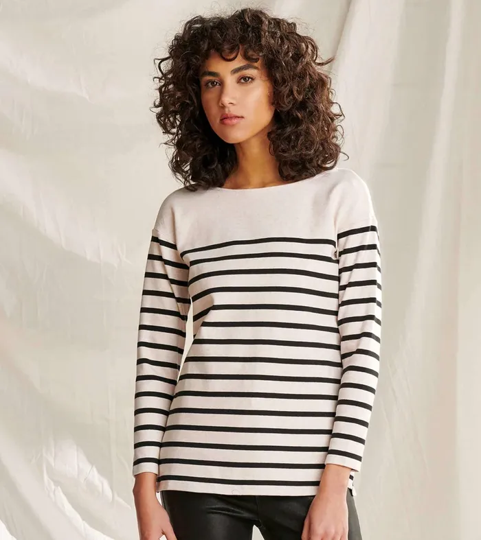 Tops Women Hatley Ali Breton Top 8211 Cream Melange Stripes