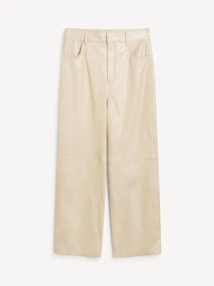 Trousers Women By Malene Birger Cailys Leather Trousers Nomad