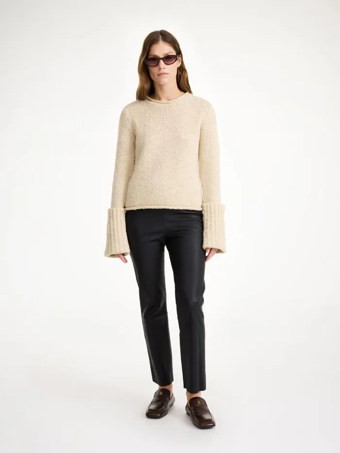 Trousers Women By Malene Birger Florentina Leather Trousers Black