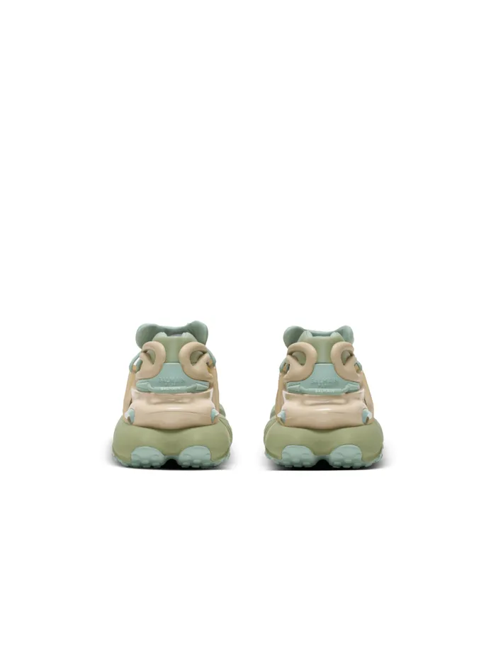Unicorn Trainers In Neoprene And Calfskin Green Women Balmain Sneakers