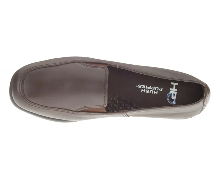 Walking Shoes Hush Puppies Women Heaven Dark Brown Leather