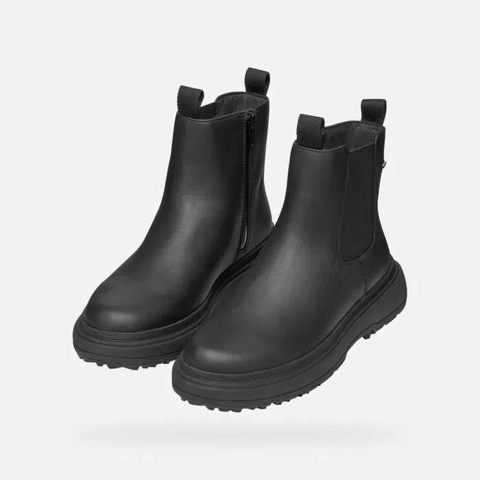 Woman Geox Ankle Boots LAMIDIE GRIP ABX WOMAN Black Waterproof Ankle Boots Black
