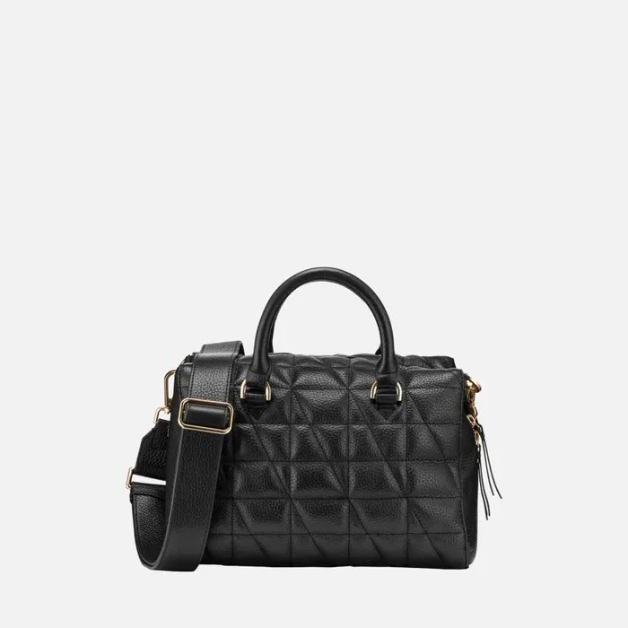 Woman Geox Bags SAFFIRIA WOMAN Black Handbag Black