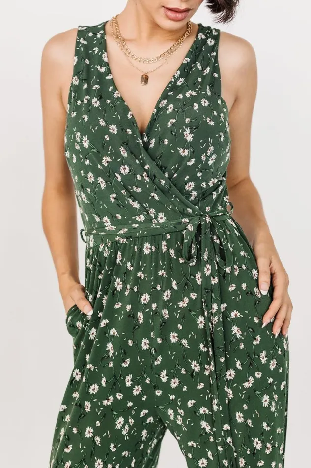Women Ashlyn Jumpsuit Green Floral Baltic Born Jumpsuits and Rompers Women Ashlyn Jumpsuit Green Floral Baltic Born Jumpsuits and Rompers