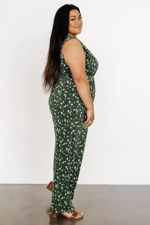 Women Ashlyn Jumpsuit Green Floral Baltic Born Jumpsuits and Rompers Women Ashlyn Jumpsuit Green Floral Baltic Born Jumpsuits and Rompers