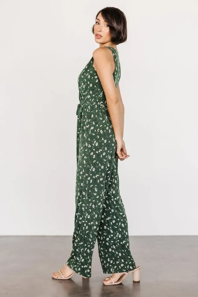 Women Ashlyn Jumpsuit Green Floral Baltic Born Jumpsuits and Rompers Women Ashlyn Jumpsuit Green Floral Baltic Born Jumpsuits and Rompers