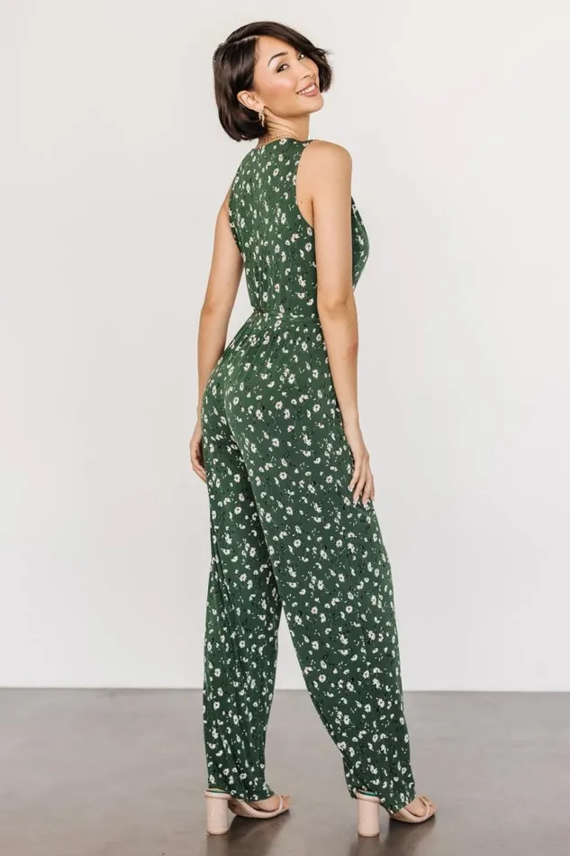 Women Ashlyn Jumpsuit Green Floral Baltic Born Jumpsuits and Rompers Women Ashlyn Jumpsuit Green Floral Baltic Born Jumpsuits and Rompers