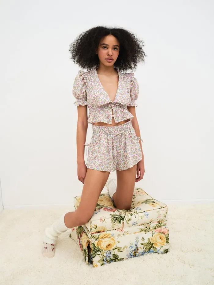 Women Baby Butterflies Sleep Top Multi For Love and Lemons Lingerie