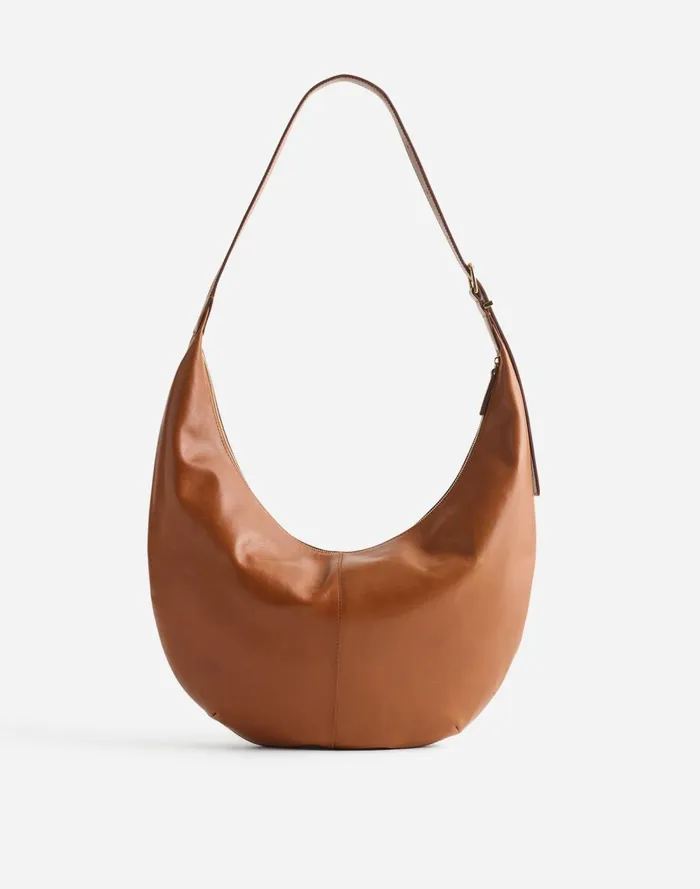 Women Bags Madewell The Essential Curve Shoulder Bag Hazelnut
