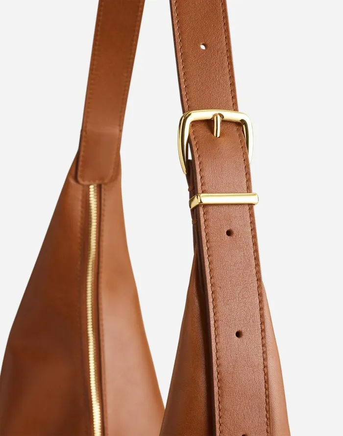Women Bags Madewell The Essential Curve Shoulder Bag Hazelnut