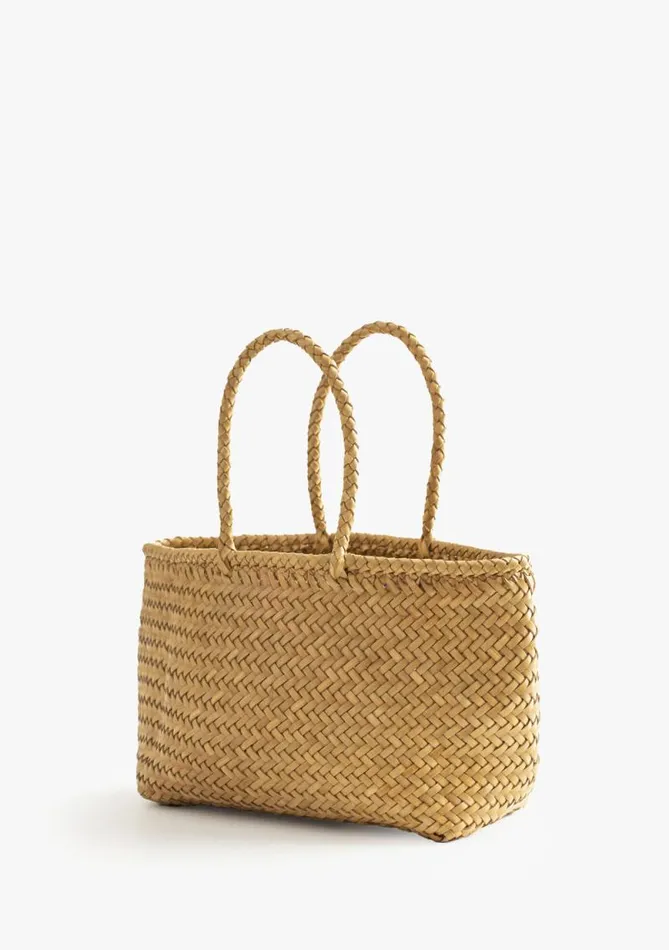 Women Bags Mother Denim Majuli Small Leather Tote Lightpastel Green