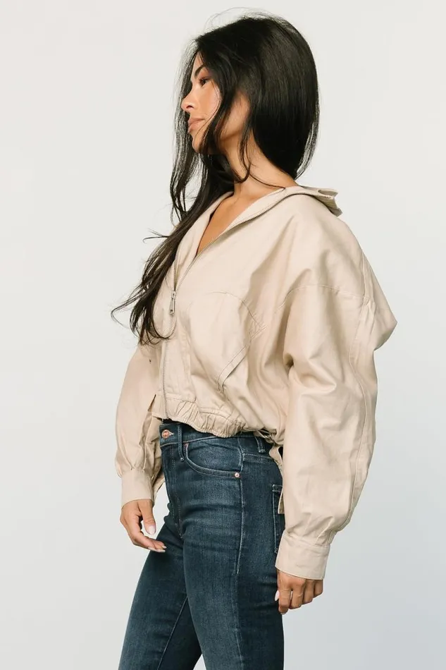 Women Beckett Bomber Jacket Tan Baltic Born Outerwear Women Beckett Bomber Jacket Tan Baltic Born Outerwear
