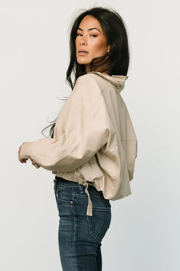 Women Beckett Bomber Jacket Tan Baltic Born Outerwear Women Beckett Bomber Jacket Tan Baltic Born Outerwear