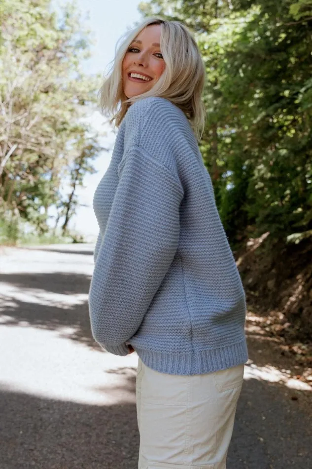 Women Bentley Chunky Knit Sweater Blue Baltic Born Sweaters Women Bentley Chunky Knit Sweater Blue Baltic Born Sweaters