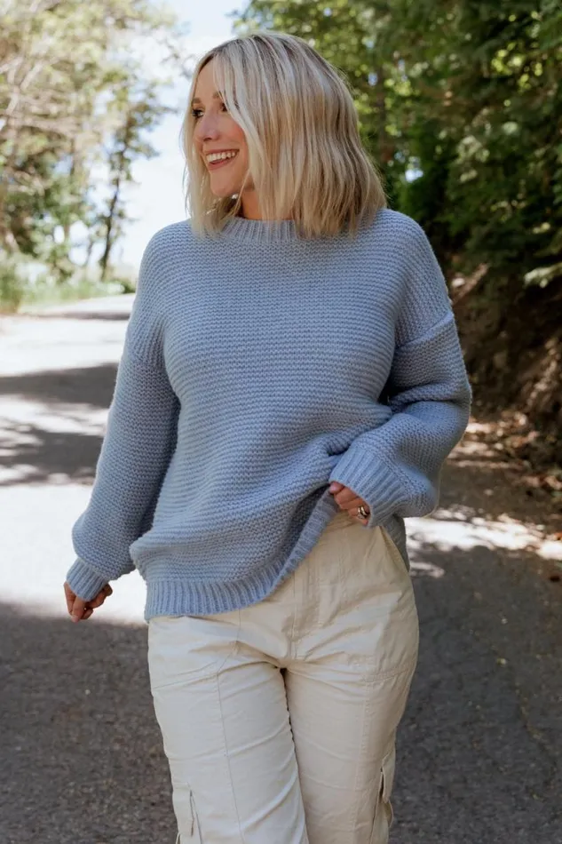 Women Bentley Chunky Knit Sweater Blue Baltic Born Sweaters Women Bentley Chunky Knit Sweater Blue Baltic Born Sweaters