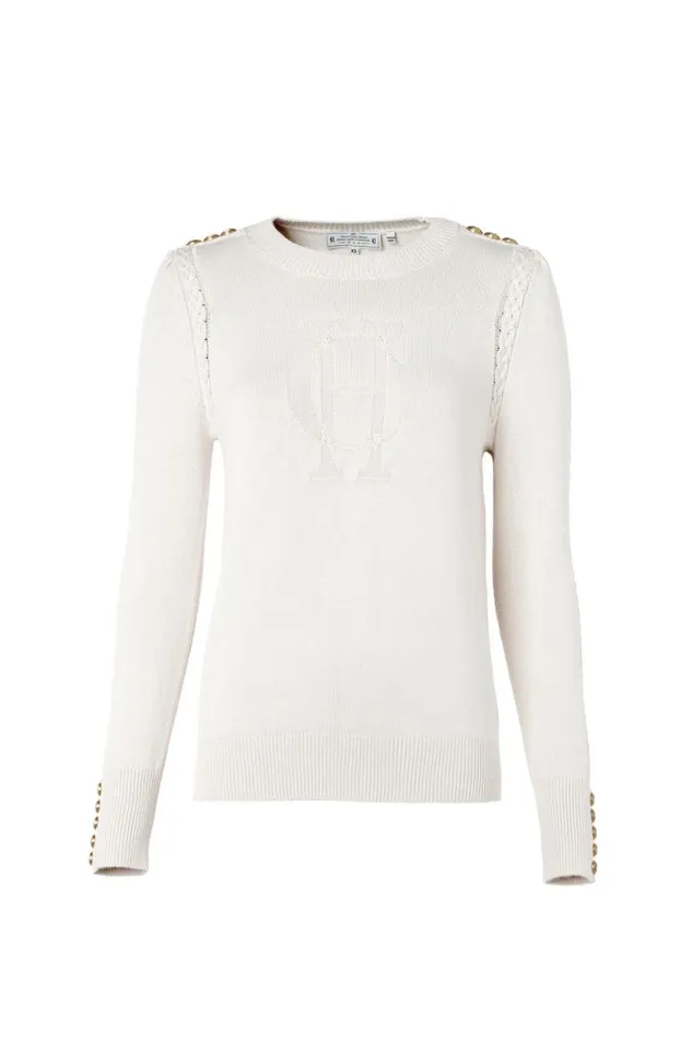 Women Bibury Crew Neck Knit Almond Holland Cooper Knitwear Women Bibury Crew Neck Knit Almond Holland Cooper Knitwear