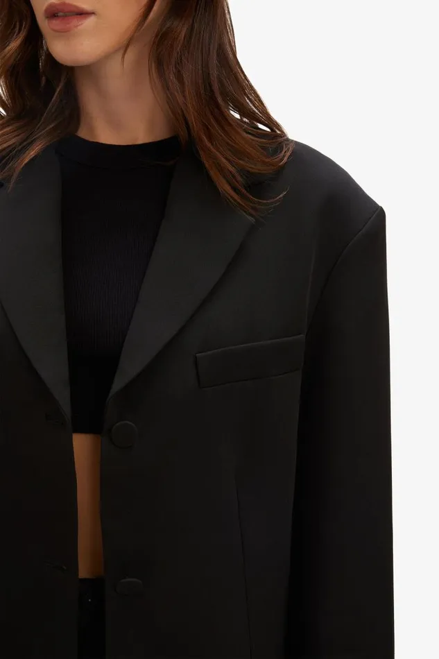 Women Blazers Bardot Akia Oversized Blazer In Black Black