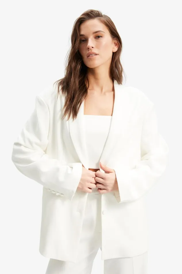 Women Blazers Bardot Malene Oversized Blazer In Orchid White Orchid White Women Blazers Bardot Malene Oversized Blazer In Orchid White Orchid White