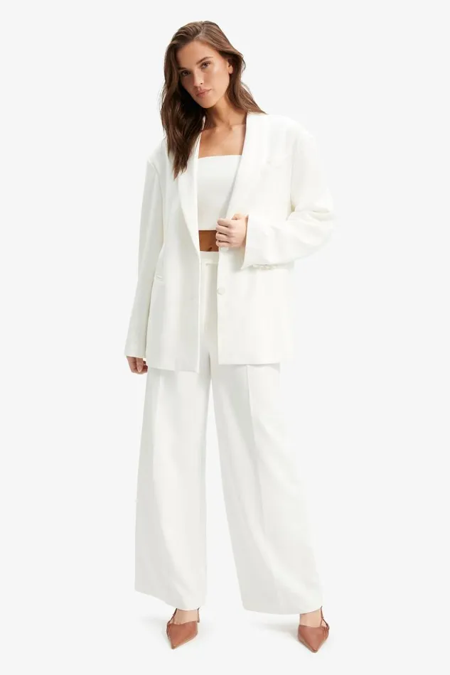 Women Blazers Bardot Malene Oversized Blazer In Orchid White Orchid White Women Blazers Bardot Malene Oversized Blazer In Orchid White Orchid White