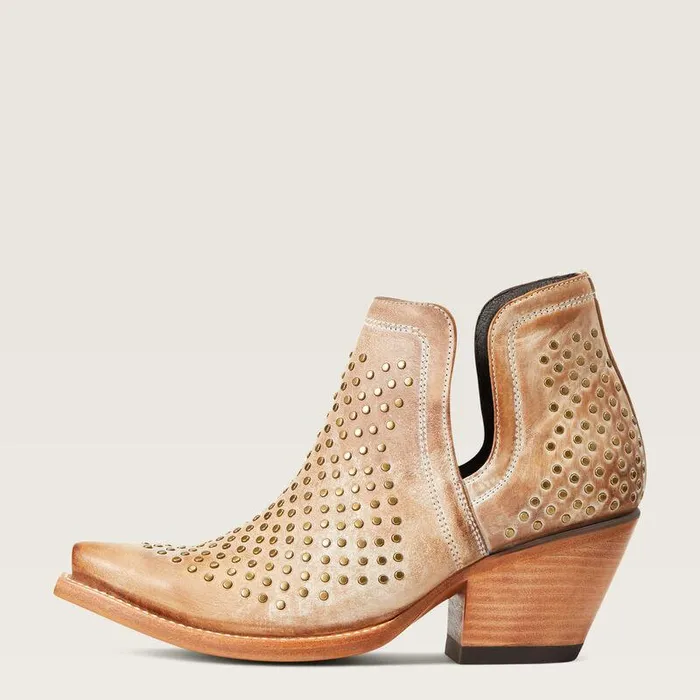 Women Booties Ariat Dixon Studs Western Boot Old West Tan Women Booties Ariat Dixon Studs Western Boot Old West Tan
