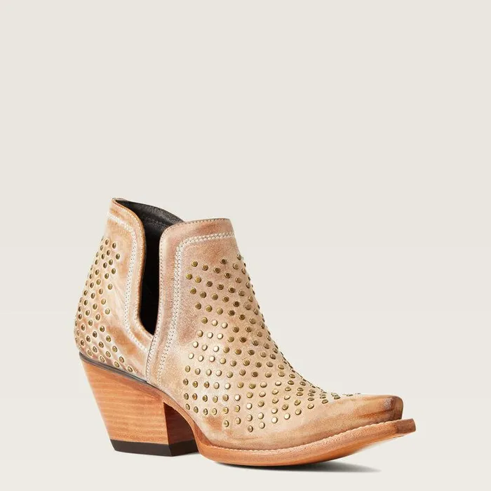 Women Booties Ariat Dixon Studs Western Boot Old West Tan Women Booties Ariat Dixon Studs Western Boot Old West Tan