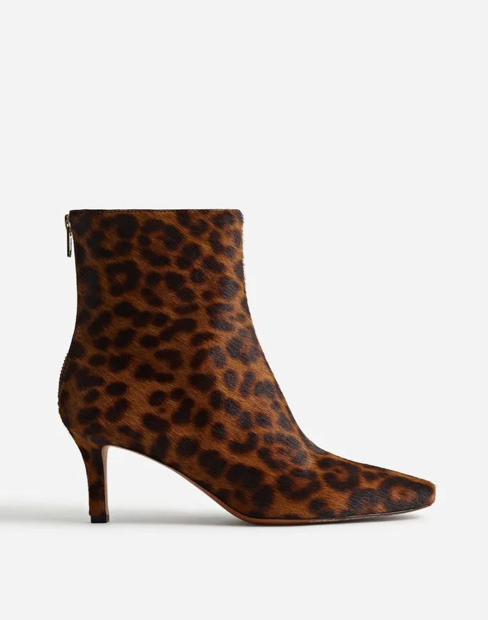 Women Boots Madewell The Dimes StilettoHeel Ankle Boot Caramel Multi