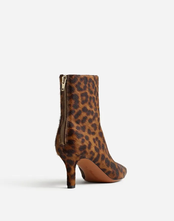 Women Boots Madewell The Dimes StilettoHeel Ankle Boot Caramel Multi