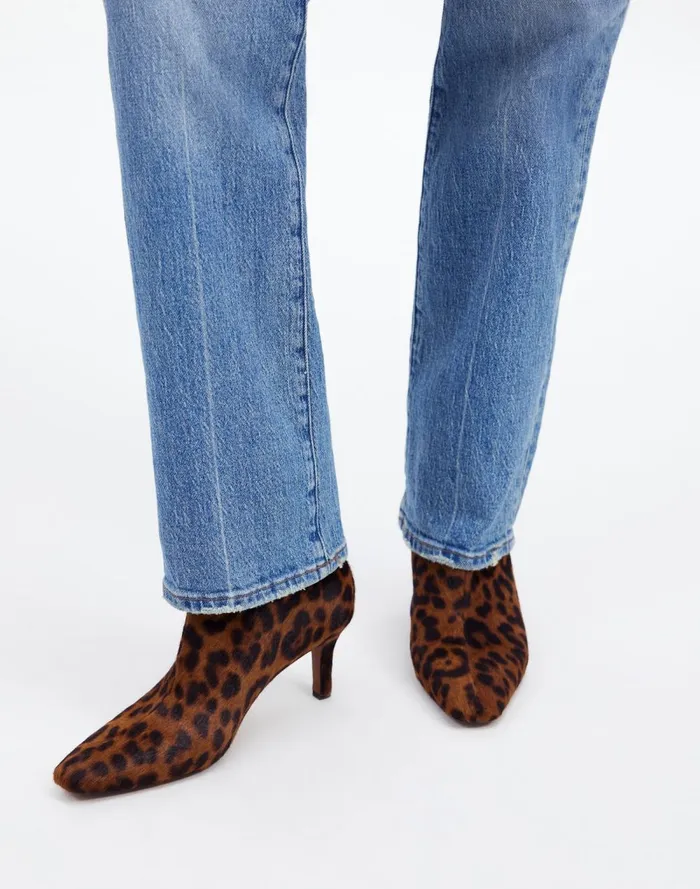 Women Boots Madewell The Dimes StilettoHeel Ankle Boot Caramel Multi