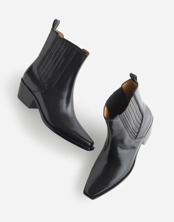Women Boots Madewell The Ingrid Chelsea Boot True Black