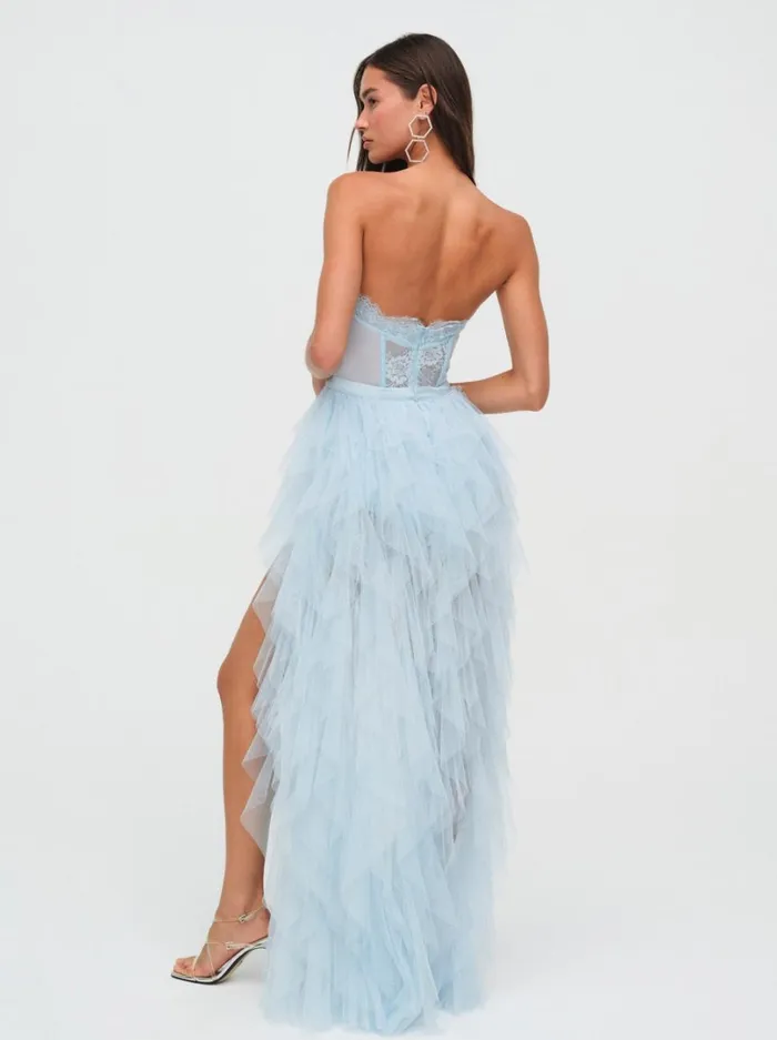 Women Bustier Gown Blue For Love and Lemons Dresses
