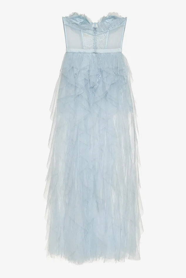 Women Bustier Gown Blue For Love and Lemons Dresses
