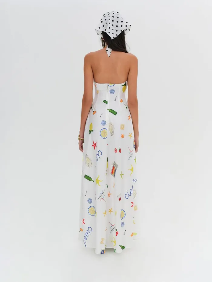 Women Carla Strapless Maxi Dress Multi For Love and Lemons Dresses
