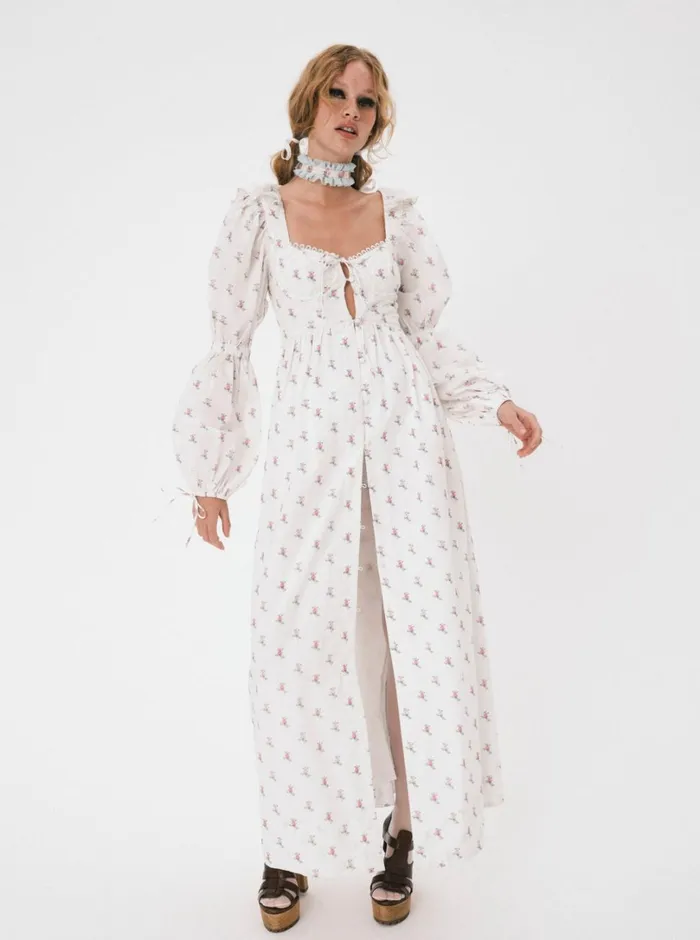 Women Carlotta Maxi Dress White For Love and Lemons Dresses