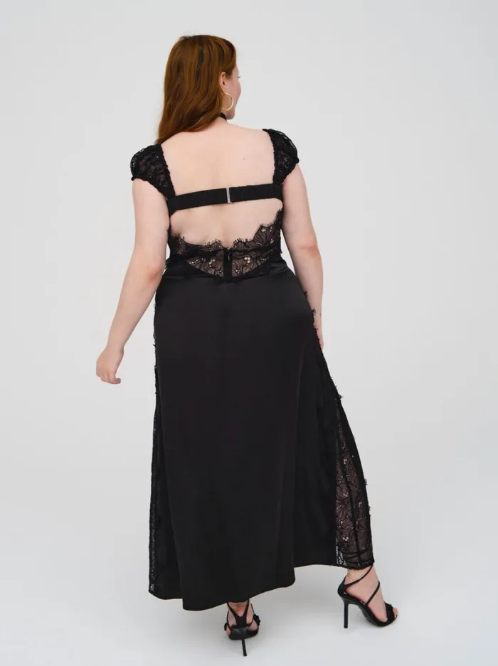 Women Casey Maxi Dress Black For Love and Lemons Dresses
