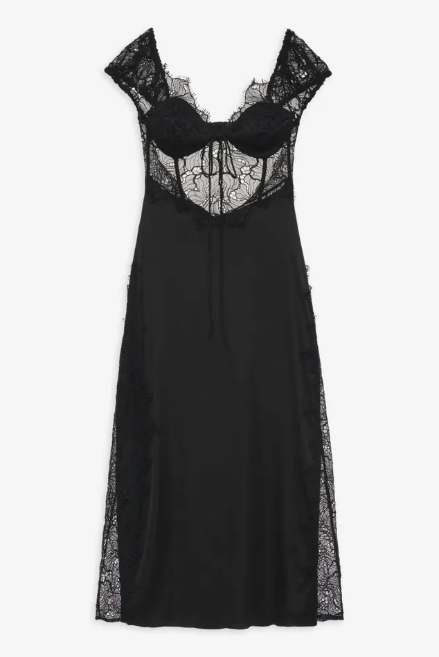 Women Casey Maxi Dress Black For Love and Lemons Dresses