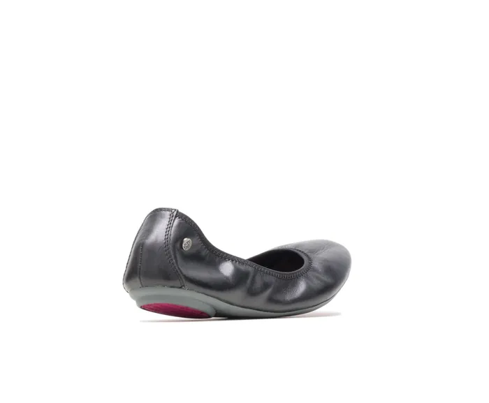 Women Chaste Ballet Black Leather Flats and SlipOns Hush Puppies Women Chaste Ballet Black Leather Flats and SlipOns Hush Puppies