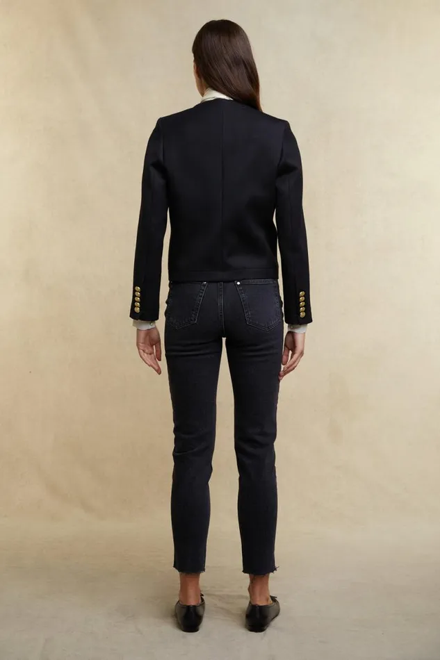 Women Chelsea Jacket Black Twill Holland Cooper Tailoring Women Chelsea Jacket Black Twill Holland Cooper Tailoring