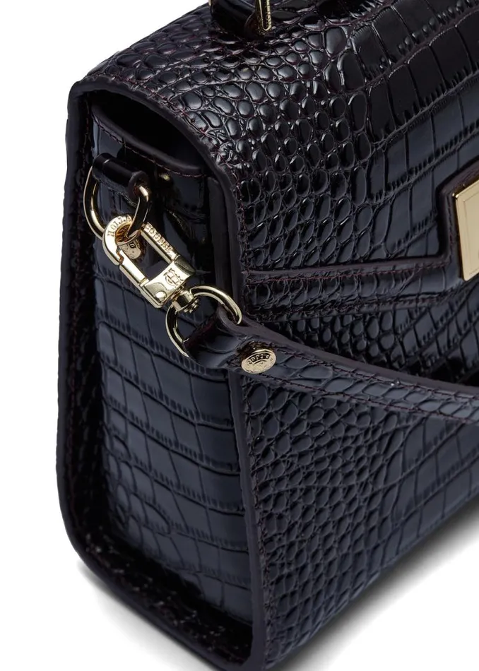Women Cheltenham Bag Rich Chocolate Croc Holland Cooper Bags