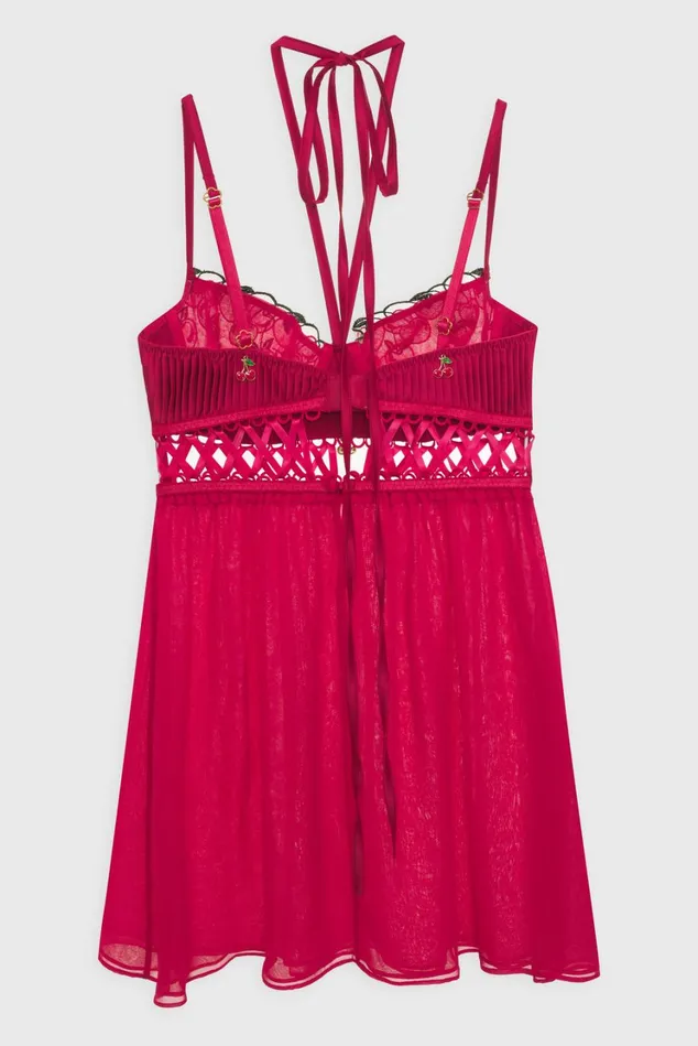 Women Cherie Slip Dress Red For Love and Lemons Lingerie