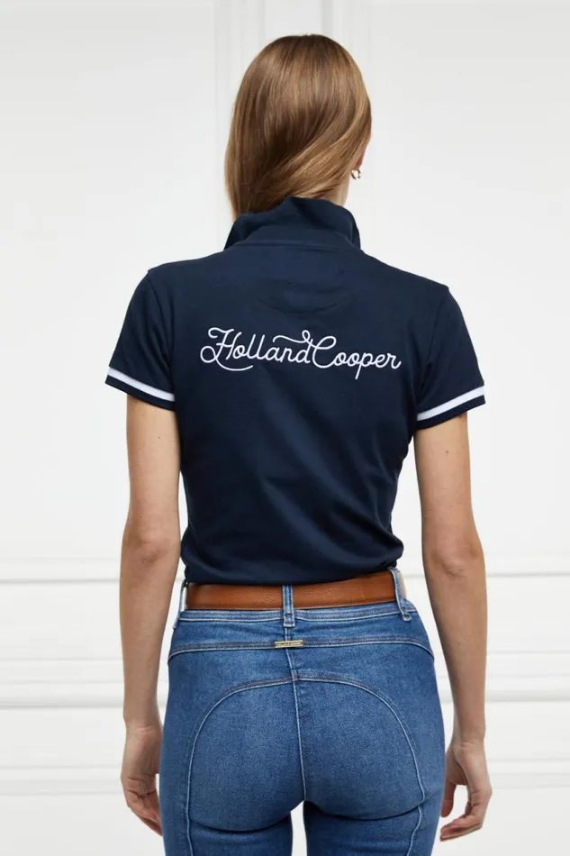 Women Classic Polo Shirt Ink Navy Holland Cooper Polo Shirts Women Classic Polo Shirt Ink Navy Holland Cooper Polo Shirts