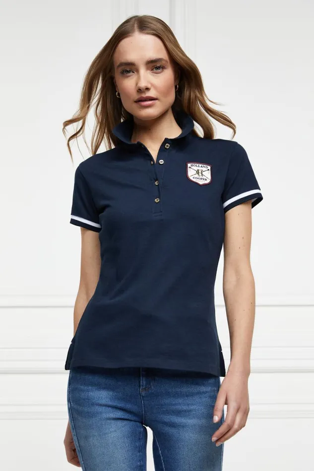 Women Classic Polo Shirt Ink Navy Holland Cooper Polo Shirts Women Classic Polo Shirt Ink Navy Holland Cooper Polo Shirts