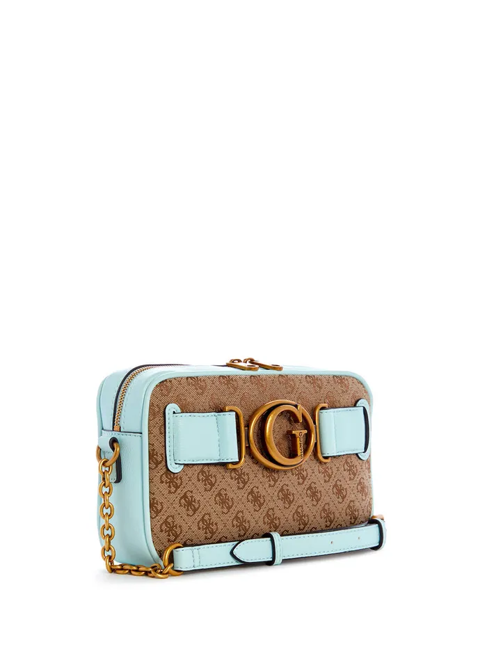 Women Crossbody GUESS Brown Blue Aviana Crossbody Camera Bag Women Crossbody GUESS Brown Blue Aviana Crossbody Camera Bag
