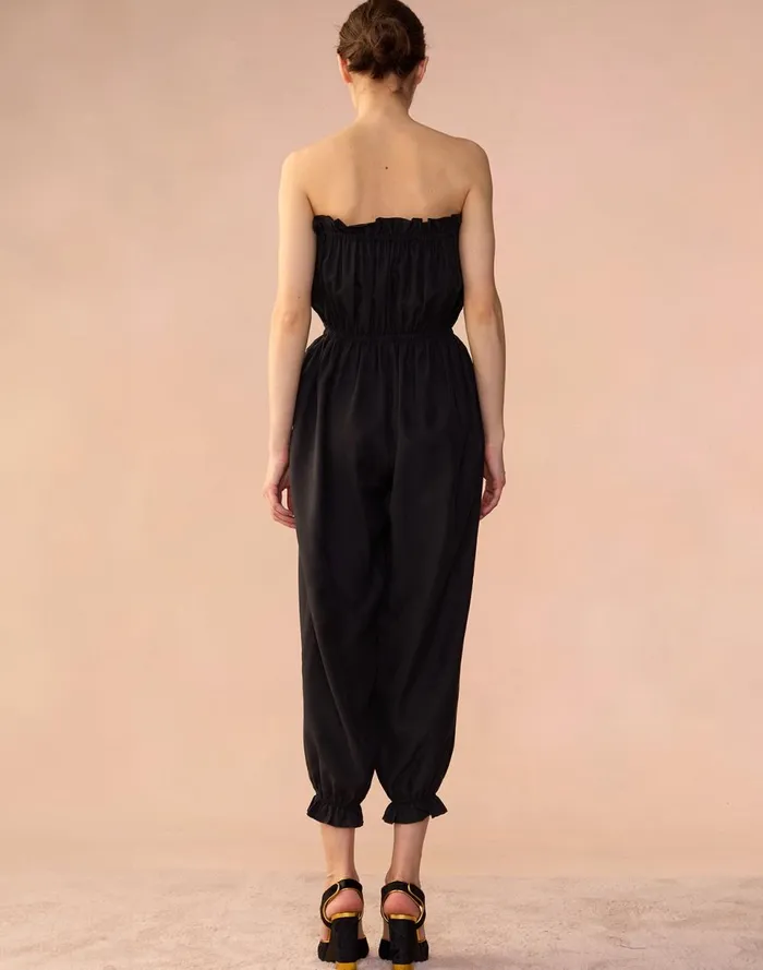 Women Cynthia Rowley Bottoms Cassis Jumpsuit Black Women Cynthia Rowley Bottoms Cassis Jumpsuit Black